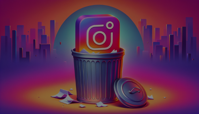 how to delete instagram