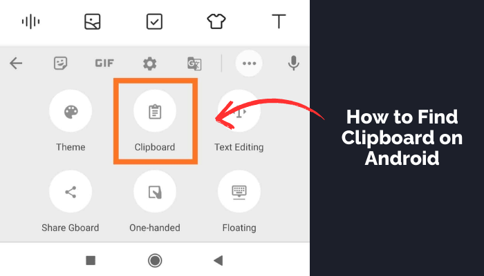 how to find clipboard on android