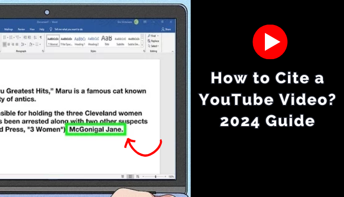 Cite a YouTube Video